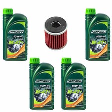 Filtro olio motore HF140 set 10W40 4 litri per Yamaha WR 250 YZ 450 WR450 YZ250