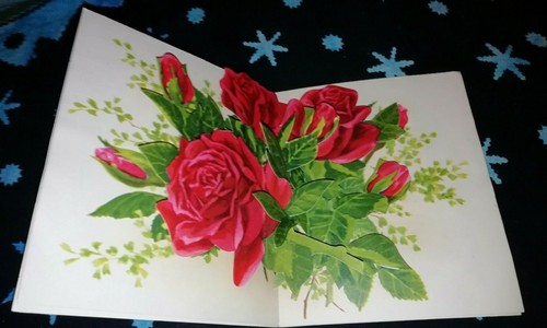 Rose rosse biglietto - biglietto, d'