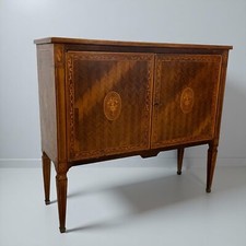 Credenza in Stile Antico Luigi XVI legno intarsiata mobile Consolle Madia '900