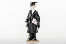 Morena statuina porcellana laureato h 15 cm