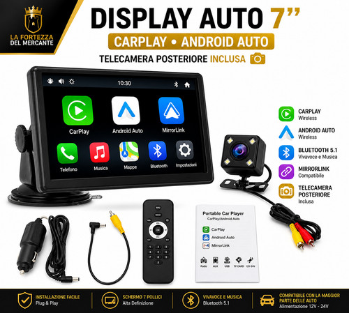 Autoradio carplay android - 7”,