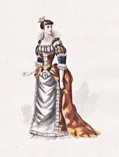 Costume teatro disegno 1870 - disegno,