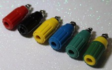 PKI 100 MORSETTO A POLO HIRSCHMANN ROSSO, NERO, BLU, GIALLO, VERDE-GIALLO