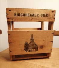 VECCHIA CASSA CASSETTA LEGNO BIRRA "KIRCHHEIMER BIER" - Vintage