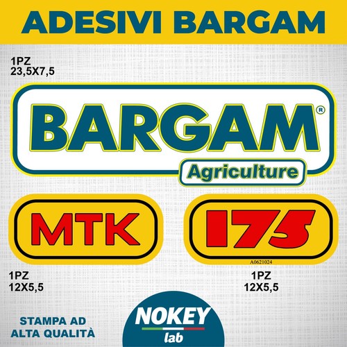 Adesivi trattore bargam - trattore,
