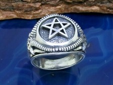 Anello pentagramma 925 argento - 925,