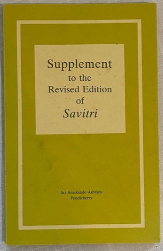 Sri aurobindo supplement to - sri,