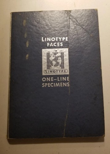 Linotype faces one - linotype,