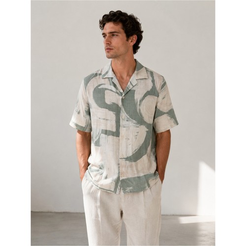 Camicia zara stampa - zara, astratta