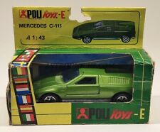 POLITOYS E 16 MERCEDES C 111 SCALA 1/43 VINTAGE '70 DIECAST POLISTIL