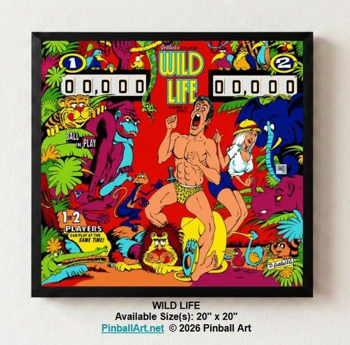 Gottlieb wild life 1971 - life",