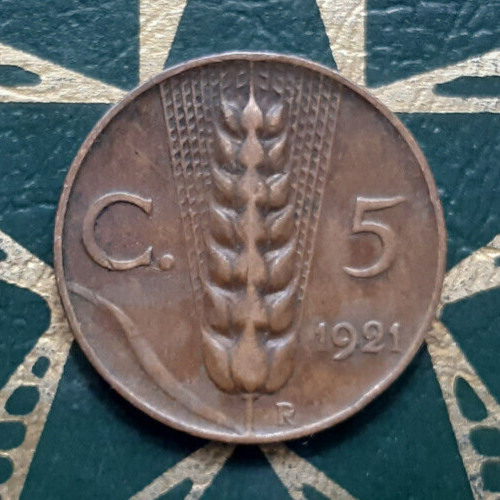 Centesimi 1921 spiga - ,