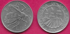 SAN MARINO 10 LIRE 1974 UNC 1