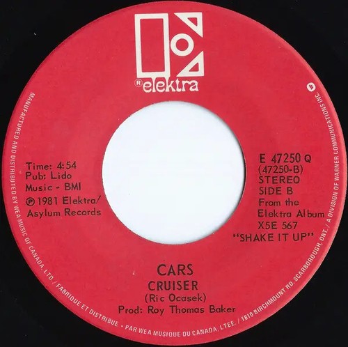 The cars shake vinyl - the, it