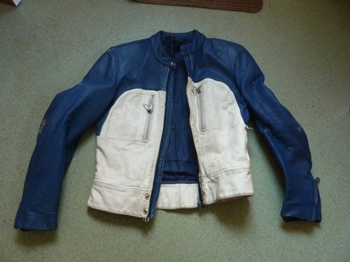 Giacca moto pelle - pelle, originale