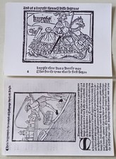 2 Cartoline THE BRITISH MUSEUM Canterbury Tales/The book of St. Albans - C10