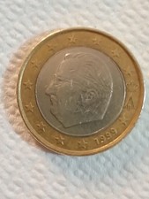 Moneta Rara Da 1 Euro Belgio 1999 Re Alberto