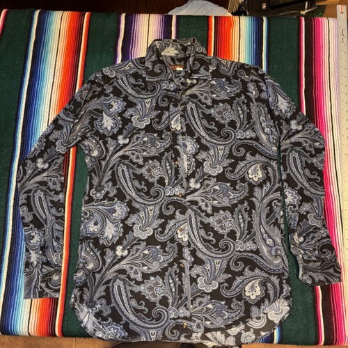 Etro milano mens paisley shirt - paisley,