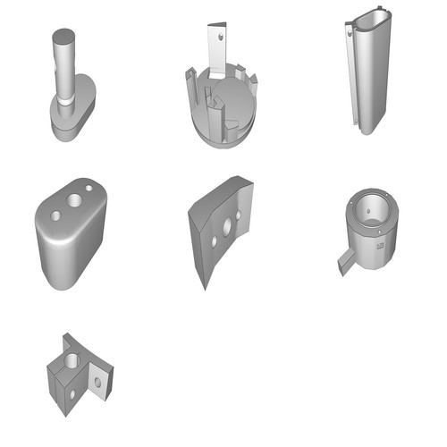 Supporto lampada speleologia - supporto,