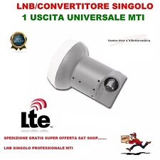 LNB UNIVERSALE SINGOLO CON SCHERMATURA LTE PER PARABOLA SKY TIVUSAT