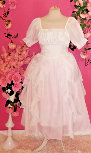 Abito midi ragazza bianco - midi,