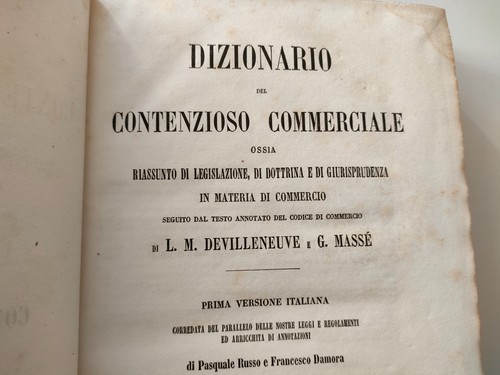 Dizionario del contenzioso - del,