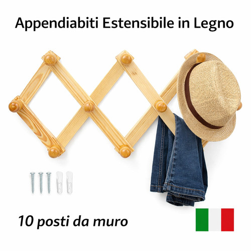 Appendiabiti estensibile - appendiabiti, da