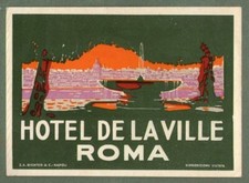 Rare hotel luggage label - rare,