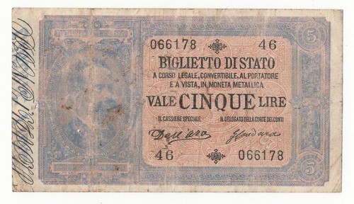 Lire biglietto di stato - 5,