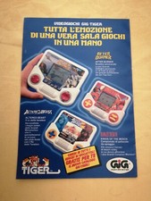 PUBBLICITA' ORIGINALE - ADVERTISING VIDEOGIOCHI TASCABILI "TIGER" GIG anni 90