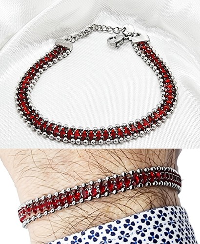 Bracciale tennis acciaio - bracciale,