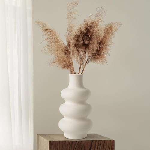 Vaso ceramica beige - ceramica,