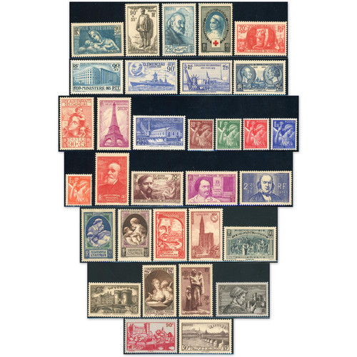 Francobolli francia anno - francia,