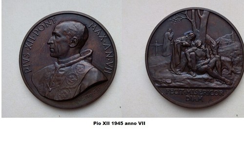 Pio xii medaglia annuale - xii, in