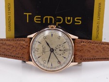 NICOLET WATCH SHOCK-RESIST VINTAGE ORO ROSA 18Kt YEARS'40s CARICA MANUALE WATCH