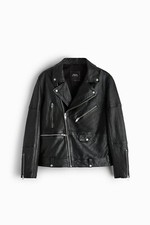 New zara 100 leather biker - zara,