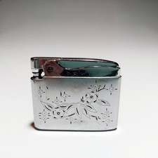 RONSON ADONIS ACCENDINO DISEGNO FLOREALE INCISIONE FLOREALE VINTAGE 1950