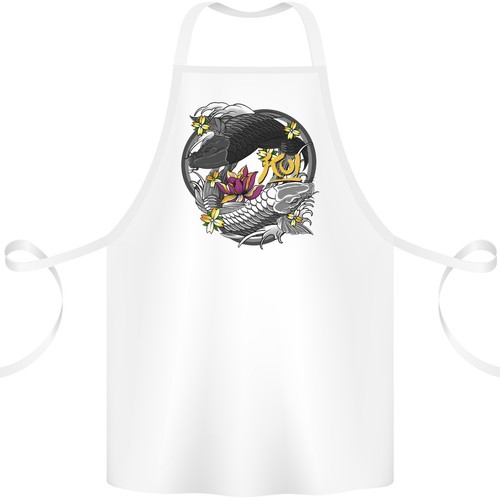Grembiule cotone koi carp - in,