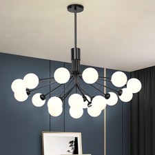 Lampadario Sputnik nero globo