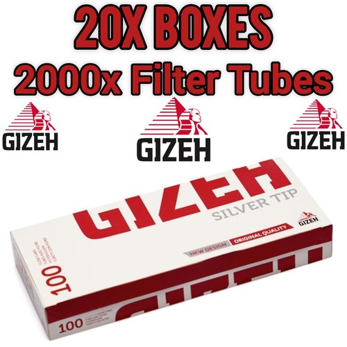 20x gizeh filter tubes - tubes, silver