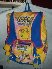pokemon zaino cartella scuola acchiappali tutti-vintage con macchie interne