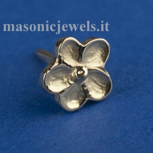 Spilla simbolo massonico fiore