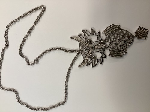 Collana vintage ciondolo gufo - collana,
