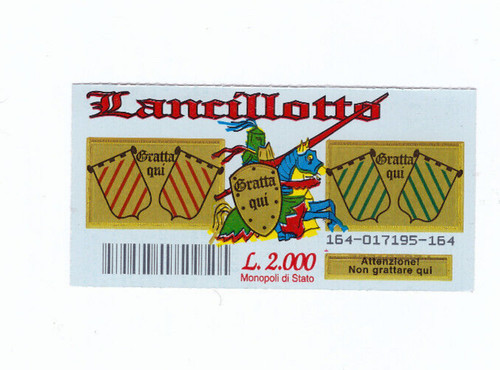 Gratta vinci lancillotto - e,
