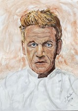 Quadro ritratto chef Gordon