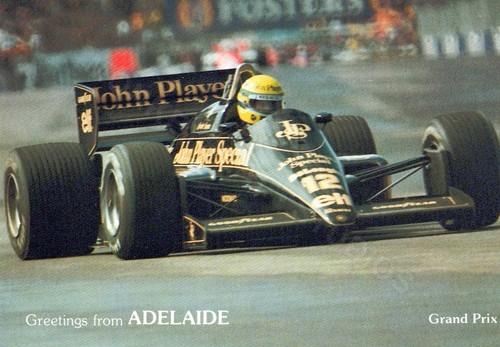 Cartolina ayrton senna lotus - cartolina,