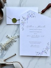 INVITO MATRIMONIO PARTECIPAZIONI NOZZE WEDDING INVITION SPOSI CHIFFON BUSTE 