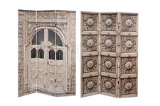 PARAVENTO SEPARE' DECORATIVO PORTA ARABA LEGNO DOPPIA FACCIA DIVISORIO ETNICO