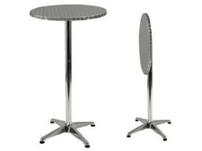 TAVOLI TAVOLO BAR ALU ROUND RECLINABILE CM.Ø60xH110 ARREDO BAR CASA GIARDINO