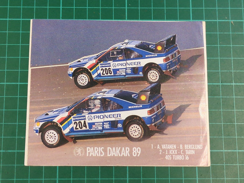 Vintage paris dakar - dakar, 1989